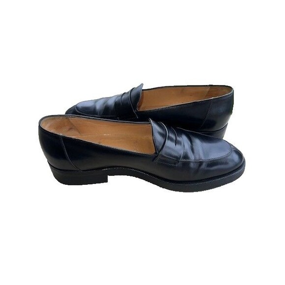 Gravati Italy Men’s Penny Loafers Sz 9.5M Black Leather/Vibram GumLite Soles main image 4